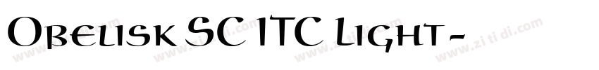 Obelisk SC ITC Light字体转换